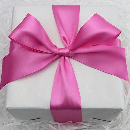 Hot Pink Solid Satin Ribbon 2 Inch 25 Yards Solid Polyester Fabric Ribbon for Gift Wrapping Wedding Christmas Baby Shower Birthday Party Decoration Handmade Immortal Flower Craft