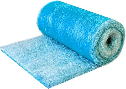 Fiberglass Paint Booth Filter Roll for Spray Booth 18-Gram Blue 200ft (25" x 200ft)