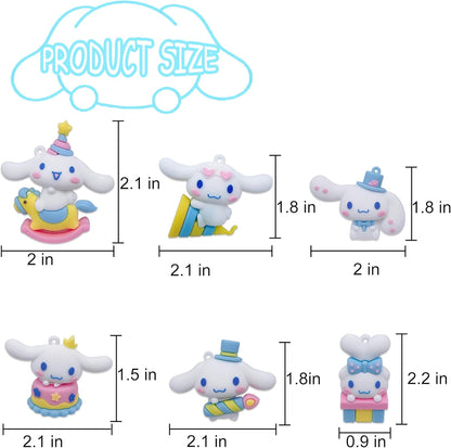 30Pcs Cute Cake Topper, Birthday Cake Decorations Figures Set for Theme Birthday Party Decorations (Pink)