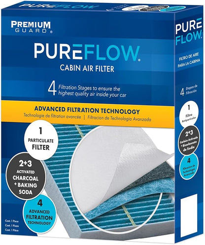 Pureflow Cabin Air Filter PC6067X | Fits 2023-18, 2020-18, 2011 Hyundai Equus G80, 2023-17, 2022-17 G90