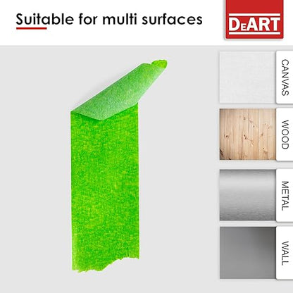 DEART Colored Masking Painters Labeling Tape Masking Tape 1 inch Color Painter Tapes for Arts & Crafts Labeling or Coding, Kids Art Supplies Color Tape Rolls, Colorful Craft Tapes