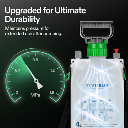 VIVOSUN 1 Gal/4L Pump Sprayer, Garden Water Sprayer