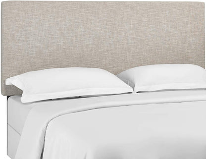 Modway Taylor Full/Queen Upholstered Linen Fabric Headboard, Beige