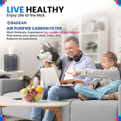 Bagean HPA300 Carbon Pre Filter A Compatible with Honeywell Air Purifier Filter Replacement - Fits HPA300 HPA5350 HPA5300B Series - Activated Prefilter A Absorbs Odor & Filters Freshen the Home (2-Pk)