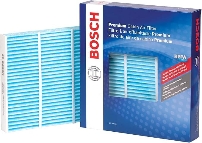 BOSCH 6085C HEPA Cabin Air Filter - Compatible with Select Hyundai Accent, Elantra, Elantra GT; Kia Forte, Rio