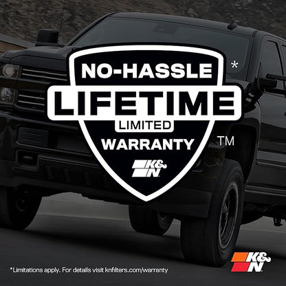 K&N High-Flow Original Lifetime Engine Air Filter: Increase Power: Premium, Washable: Compatible with 2011-2025 Toyota/Lexus/Mitsubishi/Fiat: (See Product Description for Select Models) 33-2457