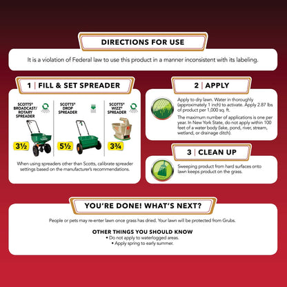 Scotts GrubEx1 Season-Long Grub Killer, 2-Pack – Treats 10,000 sq ft, Up to 4 Months Protection
