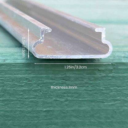 20 Set 6.6 Ft Greenhouse Lock Channel and Spring Wire，Aluminum Alloy Lock Channel and PVC Coated Spring Wires for Fixing Greenhouse Plastic Cover