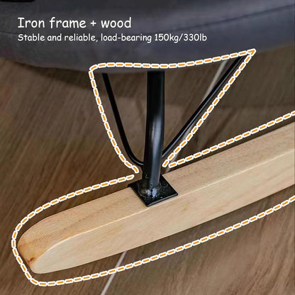 Modern Lounge Rocking Chair, Cute Comfy Armchairs, Corner Reading Chair for Adults, for Balcony Living Room Bedroom