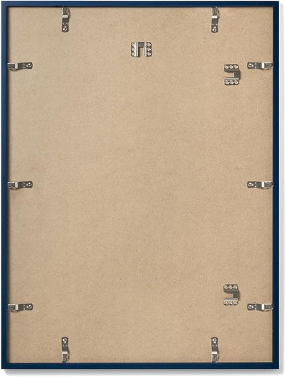 Opposite Wall - 24x36 in - Real Wood Blue Picture Frame - Lightweight, Versatile & Shatterproof - Large Wall Hanging Photo or Poster Frame - Wall Decor for Office, Gallery & Home