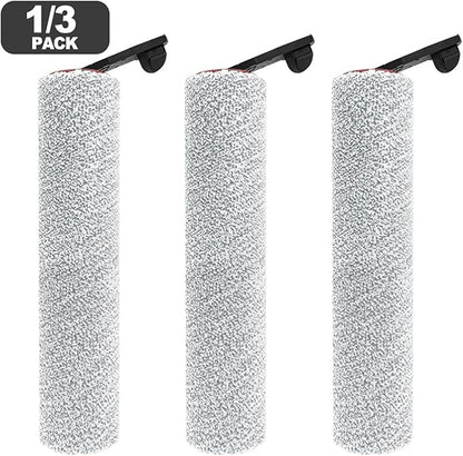 1/3pcs Floor Scrubber Roller Brush Main Brush, Compatible for MOVA, X4 Pro Wet Dry Vacuum Cleaner Home Appliance Accessories(3 Pack)