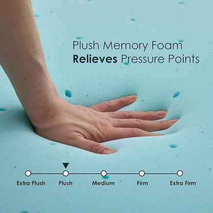 FDW 8 inch Full Mattress Gel Memory Foam Mattress for Cool Sleep,Medium Firm with 3 Inch Gel Memory Foam Topper Set/,Pressure Relief,CertiPUR-US Certified (Full)