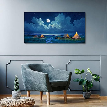 YDYSUNE Landscape Wall Art - Nature Artwork for Walls - Scenery Canvas Wall Art - Forest Painting for Living Room - Rustic Farmhouse Decor - Wall Pictures for Bedroom 20×40IN