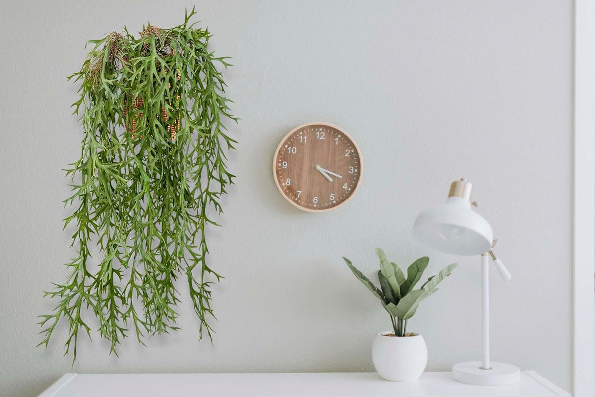3 Fake Hanging Plants of Lambs Ear Stems with Roots, 47.24 inch Faux Hanging Greenery Plastic Plants for Party Home Office Farmhouse Greenery Wall, Ceiling, Bathroom, Porch Spring Decor