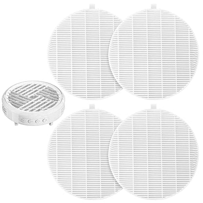 4 Pack Dust Collector Filter Replacement Compatible with Melody Susie, White Nail Dust Collectors Filter for Home and Nail Salons, Reusable Dusts Collectors Match with Dusts Collector Nails Tech Tool