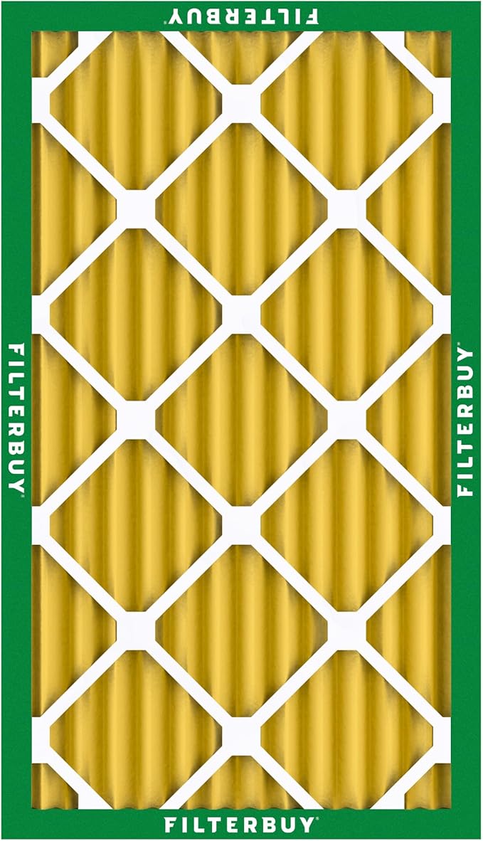 Filterbuy 11.25x23.25x2 Air Filter MERV 11 Superior Pet & Allergy Defense (6-Pack), Electrostatic Pleated HVAC AC Furnace Filters Replacement, Made in USA (Actual Size: 11.25 x 23.25 x 1.75)