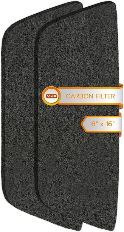 RV Premium Charcoal Activated Carbon Fiber Air Conditioner Filter - Air Duct AC Carbon Filter Replacement for RV AC Vent (2 Pack, 6" x 16")