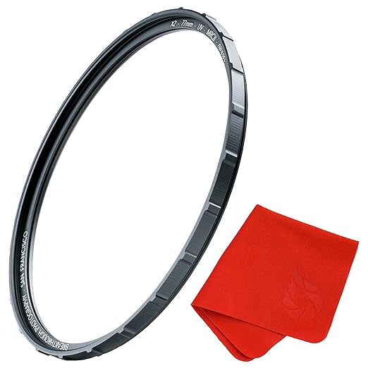 86mm X2 UV Filter for Camera Lenses - UV Protection Photography Filter with Lens Cloth - MRC8, Nanotec Coatings, Ultra-Slim, Traction Frame, Weather-Sealed by Breakthrough Photography