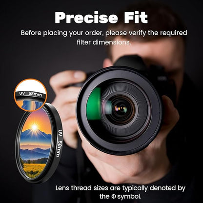 46mm UV/CPL/FLD Lens Filter Kit with Upgraded Storage Case, Multi-Coated Optical Glass Filters Set with Ultra Slim Aluminum Alloy Frame for Universal Camera Lenses