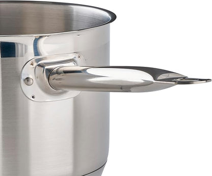 Winco Heavy-Duty Stainless Steel Sauce Pan with Cover, 4.5 Quart