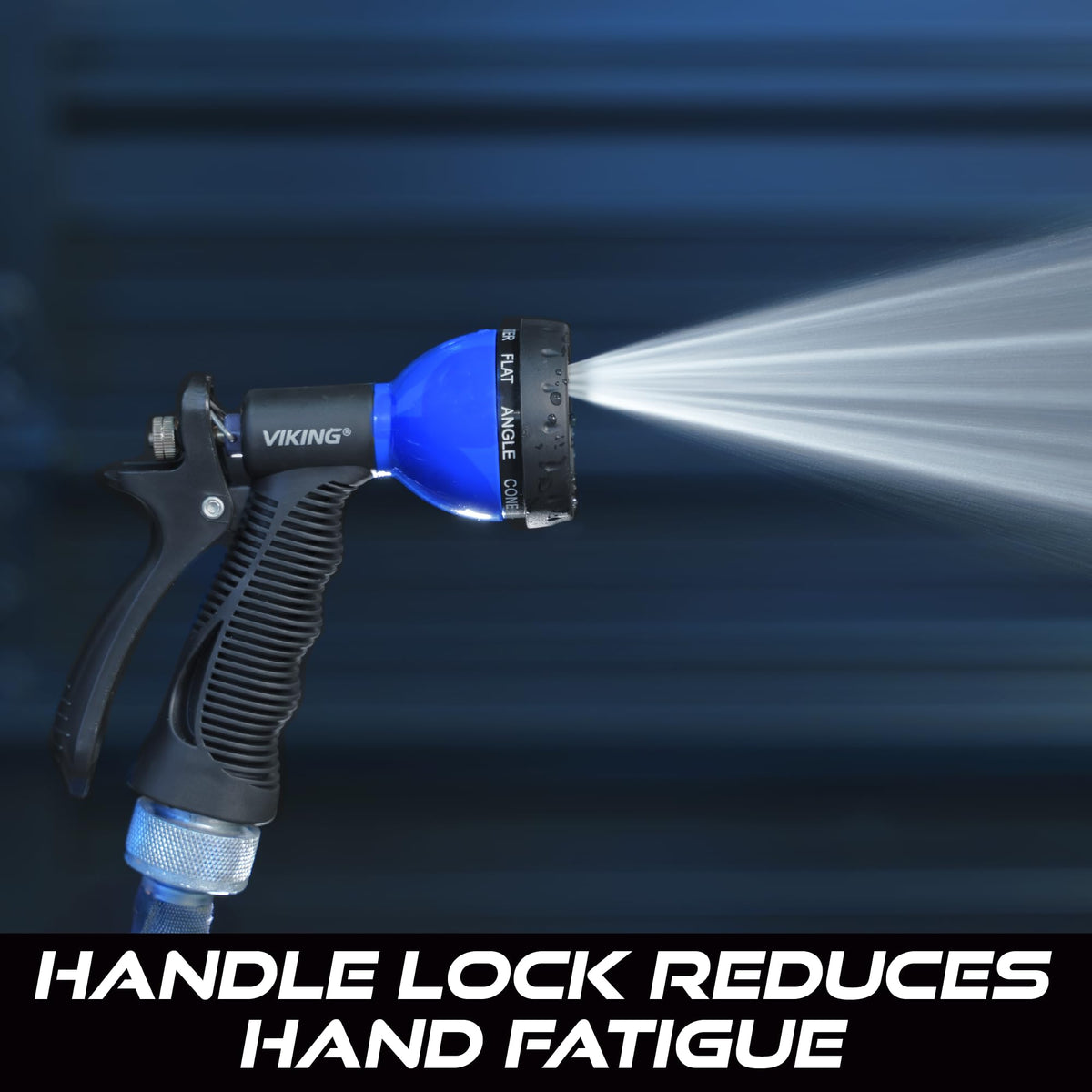 VIKING Hose Nozzle, Garden Hose Nozzle with 8 Spray Patterns, Adjustable and Heavy Duty for Washing Car, Watering Plants, Washing Pets, and Home Use