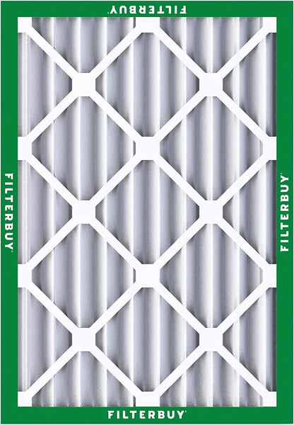 Filterbuy 16x20x4 Air Filter MERV 8 Essential Dust & Allergy Defense (2-Pack), Electrostatic Pleated HVAC AC Furnace Filters Replacement, Made in USA (Actual Size: 15.50 x 19.50 x 3.63)