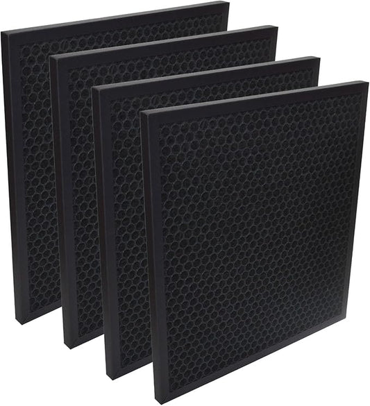 PUREBURG Replacement Activated Carbon Filter Compatible with Dri-Eaz DefendAir HEPA 700 Air Scrubber, 4-Pack For Air Purifier Clean VOCs Odor