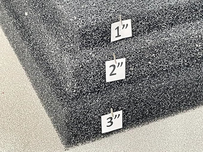 30 ppi Reticulated Sponge Regicell Automotive Air Filter, Noise Suppression Filtration, Black Speaker Foam Size (4, 24 X 36 X 1/2")