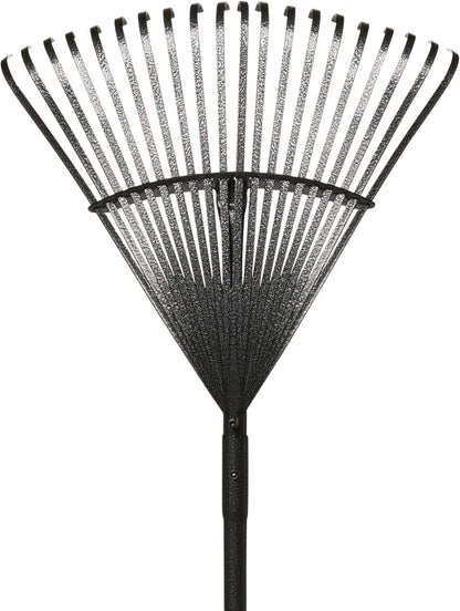 Yard Butler World’s Greatest Leaf Rake | Heavy Duty All Steel Rake with Ergonomic Garden Claw, 20 Free-Floating Tines & Long Metal Handle – Lawn, Yard, Bed, Landscape for Leaves, Grass & Debris, 18"