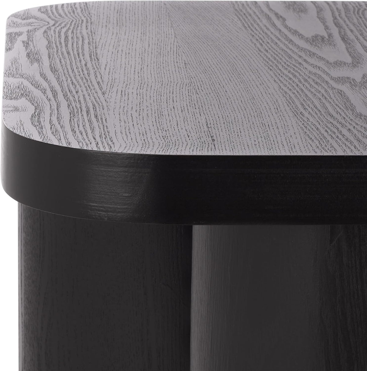 SAFAVIEH Home Collection - Ahani Modern End Table, Black Accent Side Table with Sculptural Cylinder Legs (ACC2315B)