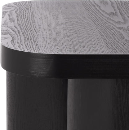 SAFAVIEH Home Collection - Ahani Modern End Table, Black Accent Side Table with Sculptural Cylinder Legs (ACC2315B)