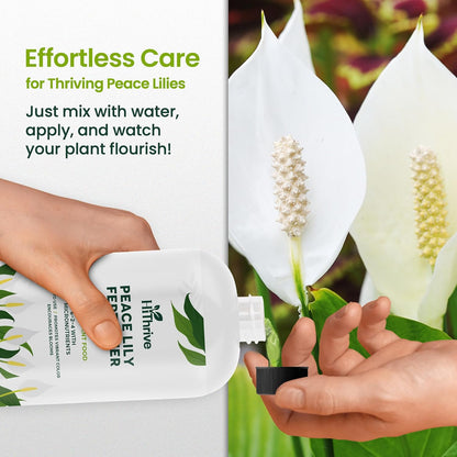 16oz Peace Lily Plant Indoor Live Fertilizer - Makes 96 Gallons of Peace Lily Fertilizer - Nutrient-Rich Liquid Plant Food for Lush Foliage, Stronger Roots, and Elegant White Blooms