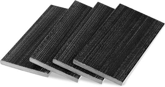 Tondiamo 10 Pcs Patio Chair Spring Plates Black Swivel Rocker Fiberglass Spring Plates Replacement Parts for Universal Outdoor Patio Furniture, 5 x 2. 5 x 0. 25 Inch(Black,4 Pieces)