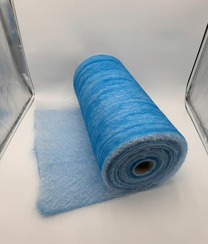 Paint Booth Exhaust Fiberglass Filter Roll, Blue/White Paint Arrestor for Spray Booth (30" x 200ft)