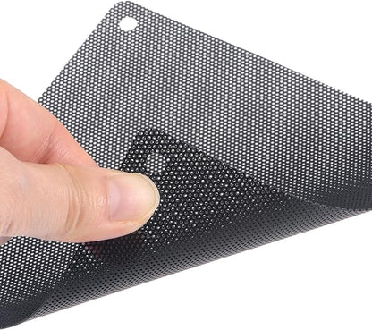 uxcell PC Dust Fan Screen with Screws for Cooling Dustproof Case Cover PVC 50mm 5pcs