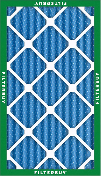 Filterbuy 12x20x2 Air Filter MERV 13 Optimal Smoke & Allergy Defense (3-Pack), Electrostatic Pleated HVAC AC Furnace Filters Replacement, Made in USA (Actual Size: 11.50 x 19.50 x 1.75)