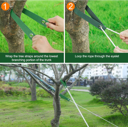 12 PCS Tree Straps for Staking, Tree Support Straps for Guying Staking Newly Planted Sapling Straight and Hurricane Protection, Heavy Duty Tree Stake Straps for Straightening