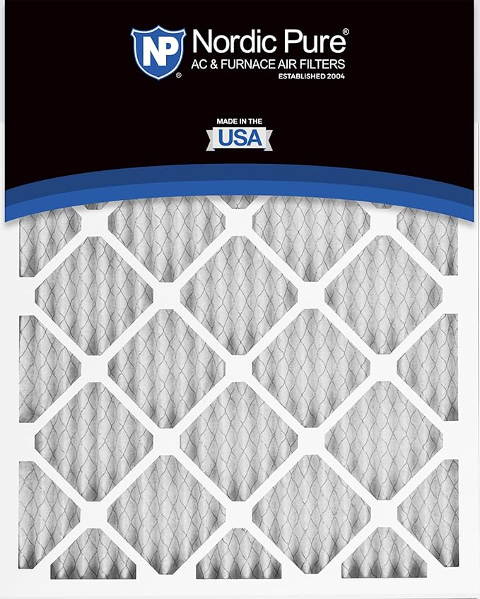Nordic Pure 18x20x1 (Actual Size: 17 1/2 x 19 1/2 x 3/4) Pleated MERV 12 Air Filters 4 Pack