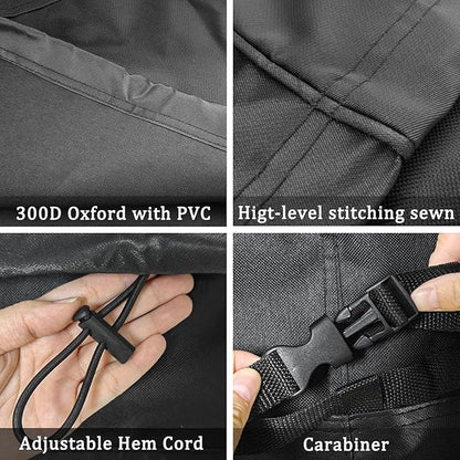 Grill Cover for recteq Flagship 1100,RT-700 RT-1250 RT-680 Wood Pellet Grill Cover | Full Length Heavy-Duty Premium Pellet Grill Cover for All-Weather Protection,Suitable for RT-700 RT-1250 RT-680