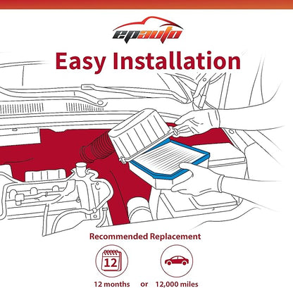 EPAuto GP052 (CA12052) Engine Air Filter, Replacement for Honda HR-V (2016–2022) – Rigid Panel Filter for Improved Engine Protection, Throttle Response, and Fuel Efficiency