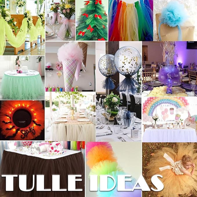 Hunter Green Tulle Fabric Rolls 54 Inch by 40 Yards Tulle Bolt Spool for Wedding Decorations DIY Tutu Baby Shower Table Skirt Ceiling Decor Birthday Party Craft Supplies
