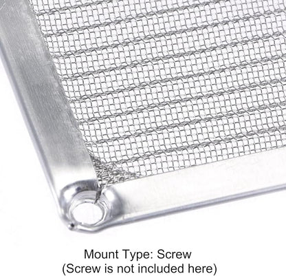 MECCANIXITY 80mm Computer Fan Filter Grills Stainless Steel Mesh Dustproof Case Cover for Computers, Pack of 2