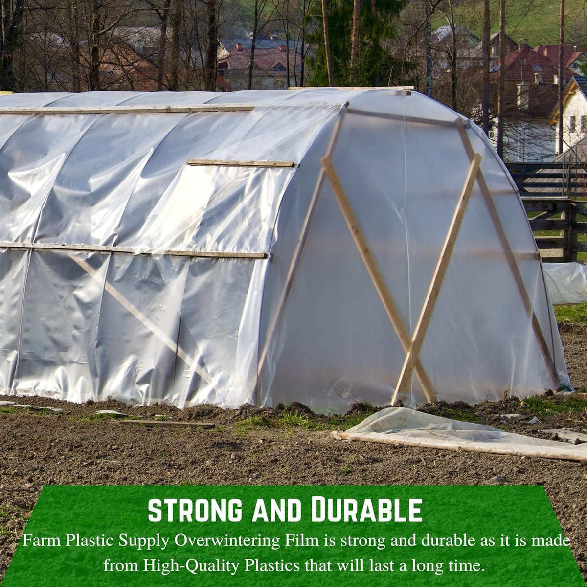 Farm Plastic Supply - 6 Mil White Plastic Sheeting - Overwintering Film, 6 Mil White Plastic Film, Greenhouse Plastic, Durable Plastic Sheeting (28' x 10')
