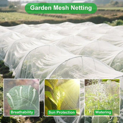 FOTMISHU Garden Netting 10x20FT 2 Packs Ultra Fine Mesh Netting Bird Barrier Protection Vegetable Fruit Tree Bushes Plant Cover for Raised Bed