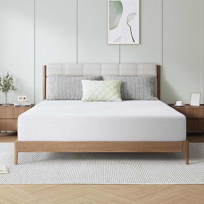 Novilla 14 Inch King Size Mattress, Memory Foam King Mattress for Motion Isolation & Pressure Relieving with Cooling Airflow & High-Density Support Foam Mattresses in a Box