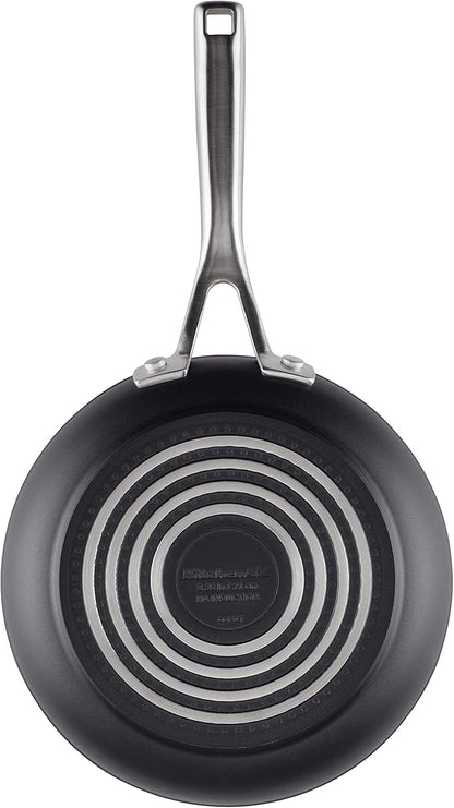 KitchenAid Hard Anodized Induction Nonstick Fry Pan/Skillet, 8.25 Inch, Matte Black