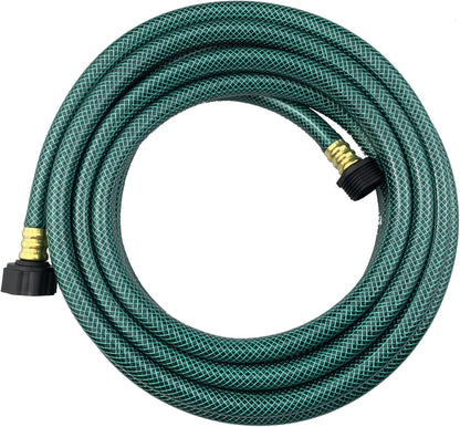PVC Garden Hose 1/2 Inch, Flexible Water Hose with Male and Female Fittings, No Leaking, Heavy Duty, for Household, Outdoors, Lawns, Patio (20 FT, Green, Plastic Fittings)