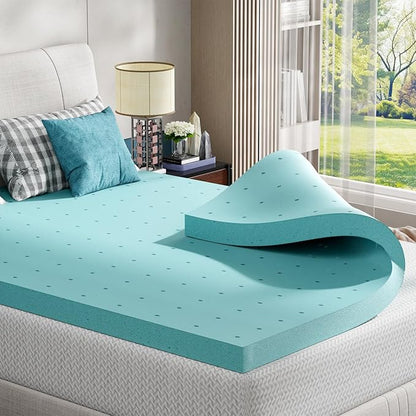 FDW 6 inch Queen Mattress Gel Memory Foam Mattress for Cool Sleep + 3 Inch Gel Memory Foam Topper Set,CertiPUR-US Certified (Queen)