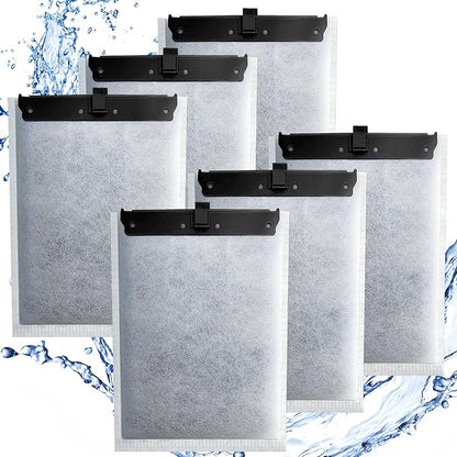 driamor 6 Pack Large Filter Cartridges Compatible with Whisper Filters 20i/40i IQ20/30/45/60 PF20/30/40/60, Aquarium Filter Cartridge Replacement Assembled Compatible with ReptoFilter 125GPH