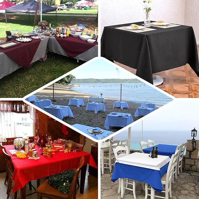 Efavormart 70" Square Linens Cinnamon Brown Wholesale Linens Polyester Square Linen Tablecloth for Wedding Banquet Party Restaurant